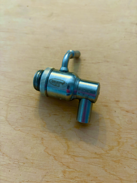 Auslaufkugelhahn Edelstahl 1/2"
